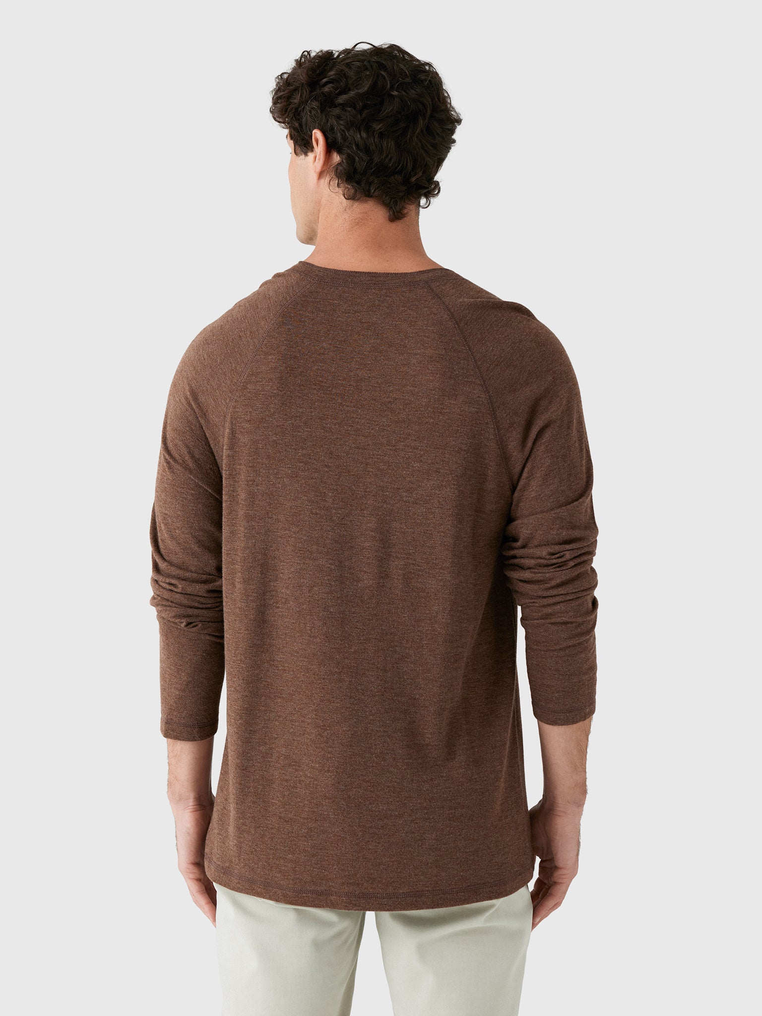 Faherty Brand Men's Long Sleeve Cloud Henley - Saint Bernard