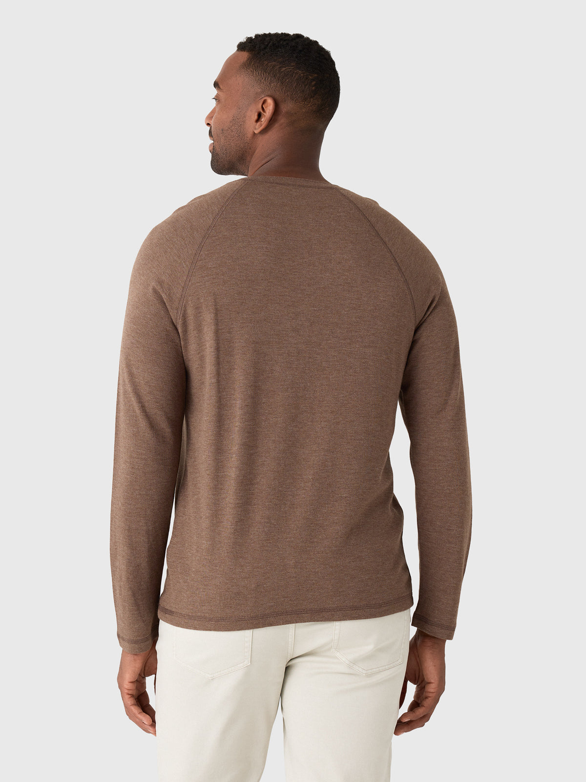 Faherty Brand Men's Long Sleeve Cloud Henley - Saint Bernard