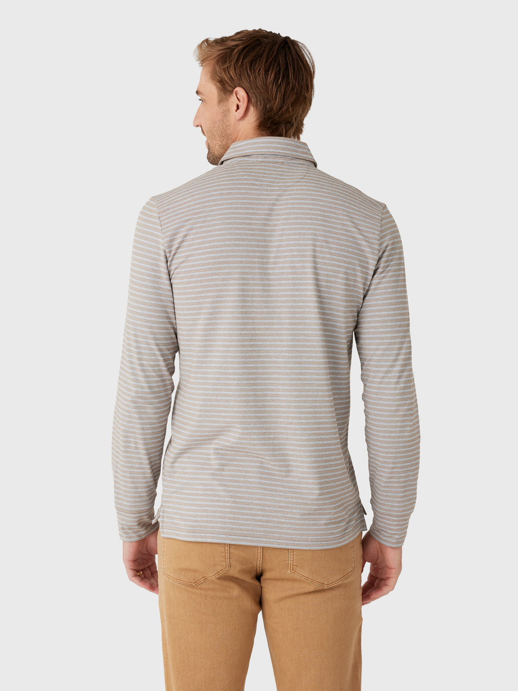 Faherty Brand Men's Long Sleeve Movement Polo - Saint Bernard
