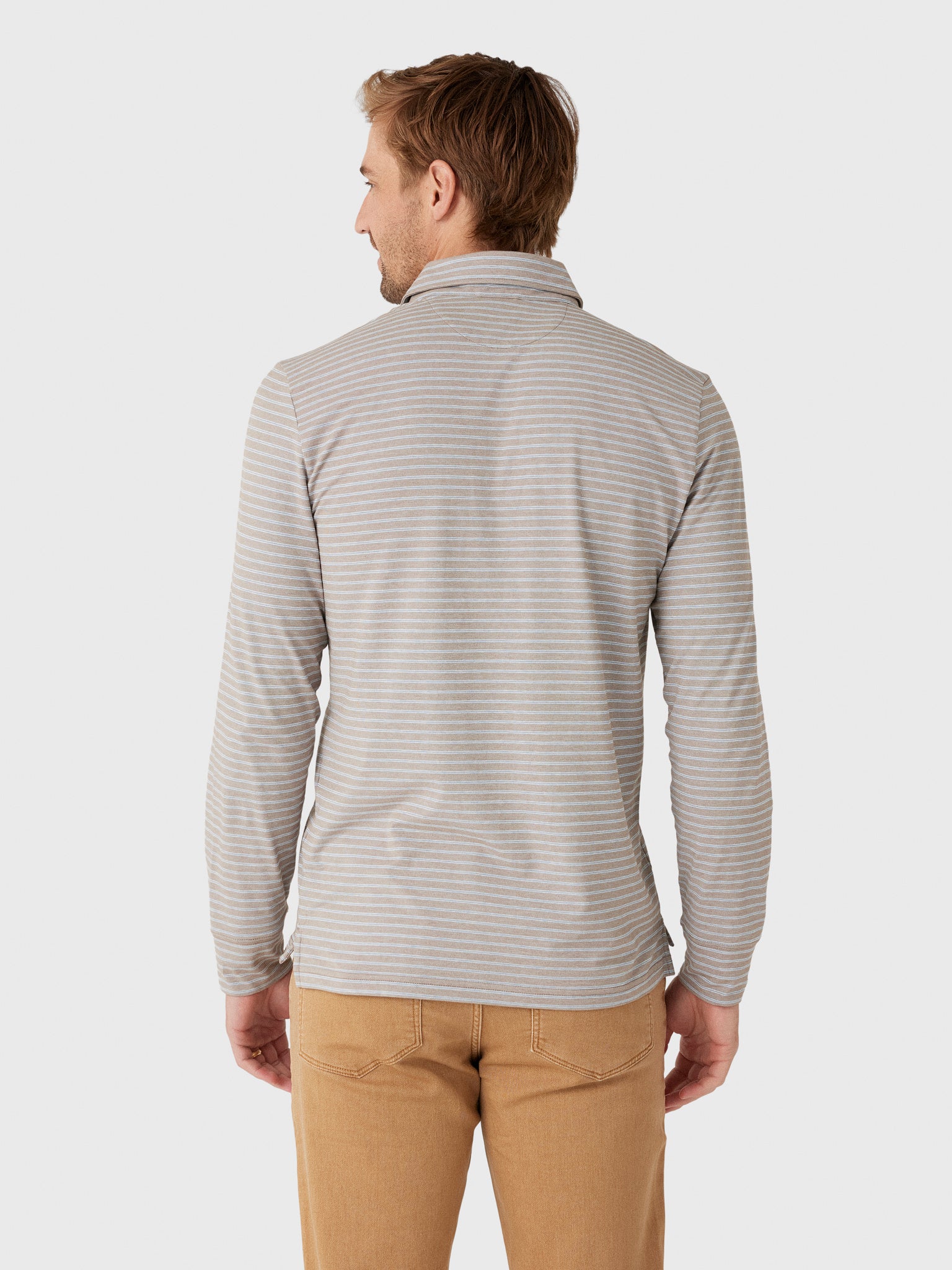 Faherty Brand Men's Long Sleeve Movement Polo - Saint Bernard
