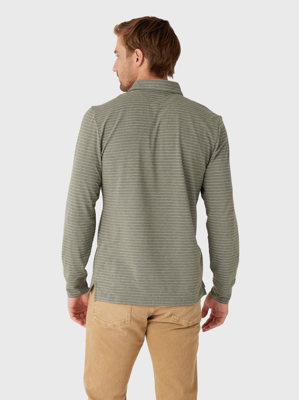 Faherty Brand Men's Long Sleeve Movement Polo - Saint Bernard
