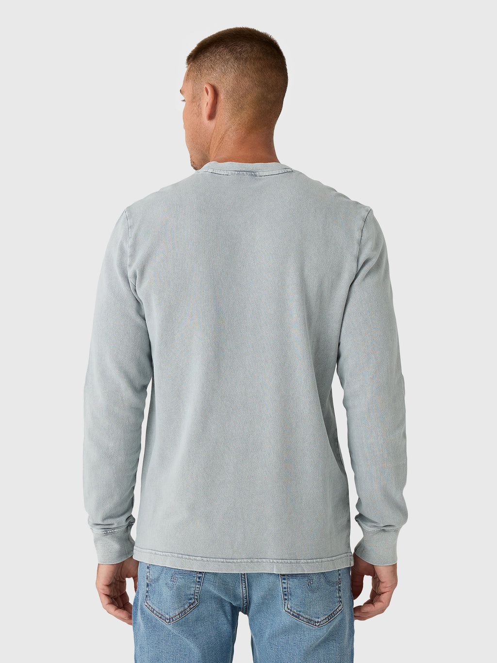 Faherty Brand Men's Long-Sleeve Recycled Terry Tee - Saint Bernard