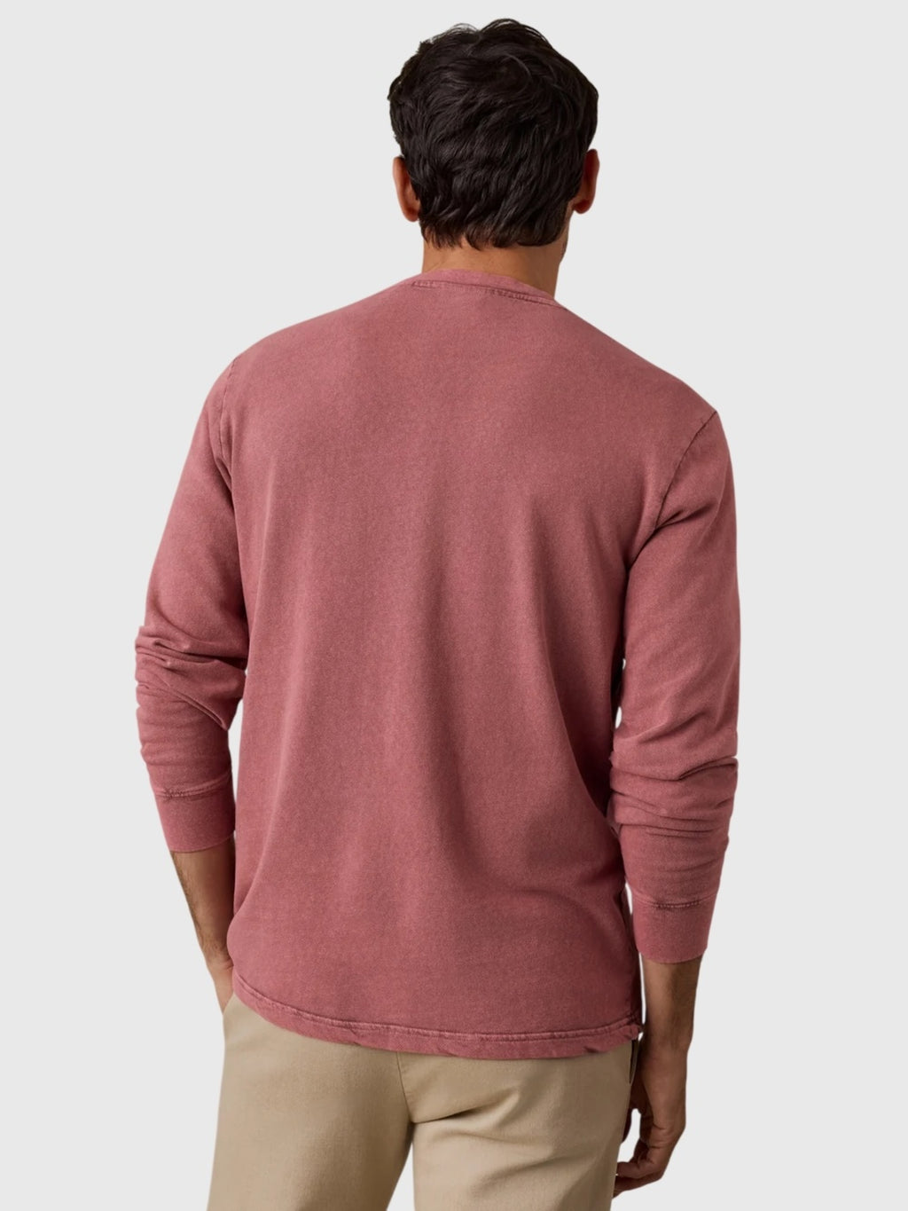 Faherty Brand Men's Long-Sleeve Recycled Terry Tee - Saint Bernard
