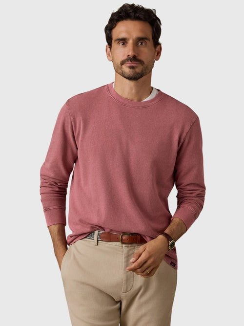 Faherty Brand Men's Long-Sleeve Recycled Terry Tee - Saint Bernard