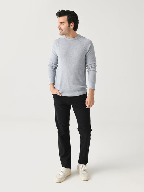 Faherty Brand Men's Long-Sleeve Cloud Waffle Crew