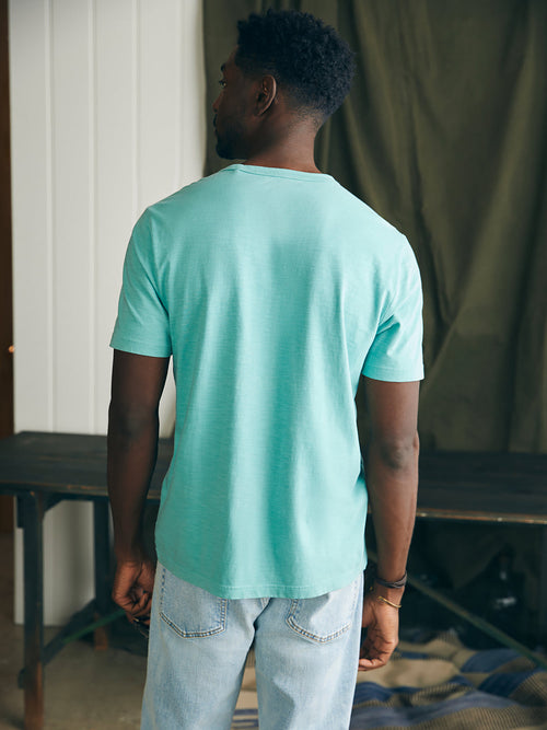 Faherty Brand Men's Sunwashed Pocket Tee