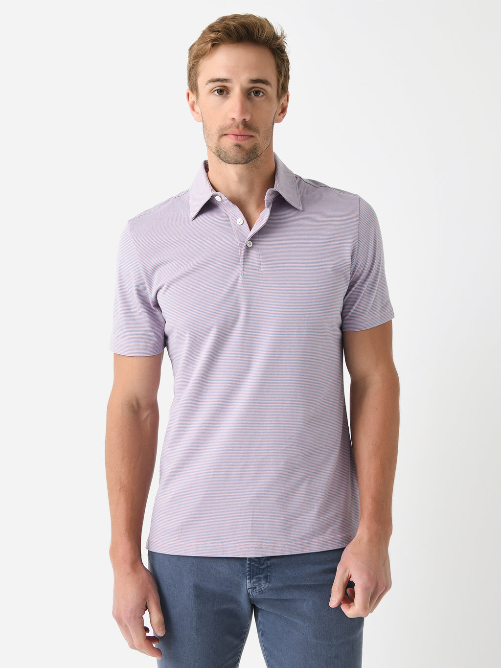 Faherty Brand Men's Movement Short Sleeve Piqué Polo - Saint Bernard