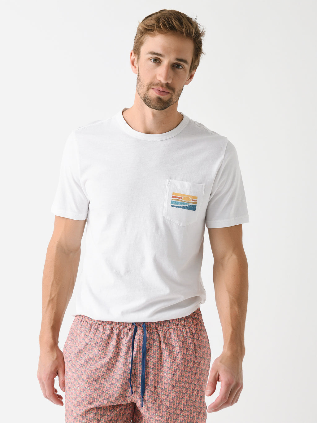 Faherty Brand Men's Sunwashed Graphic Tee - Saint Bernard