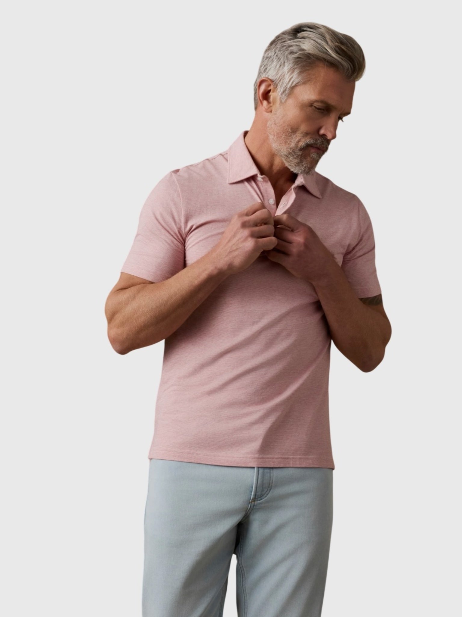 Faherty Brand Men's Short Sleeve Movement Polo - Saint Bernard