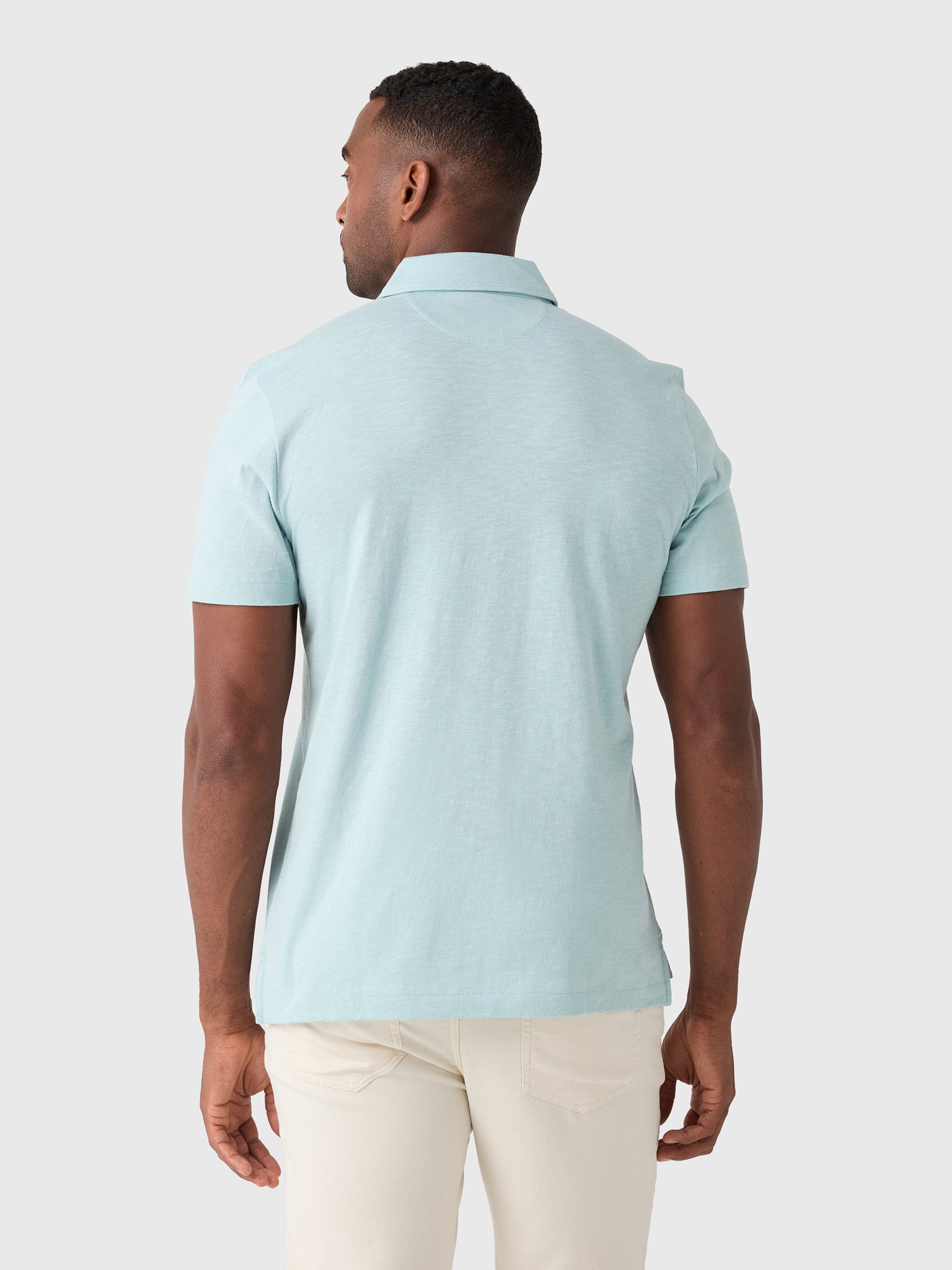 Faherty Brand Men's Sunwashed T-Shirt Polo - Saint Bernard