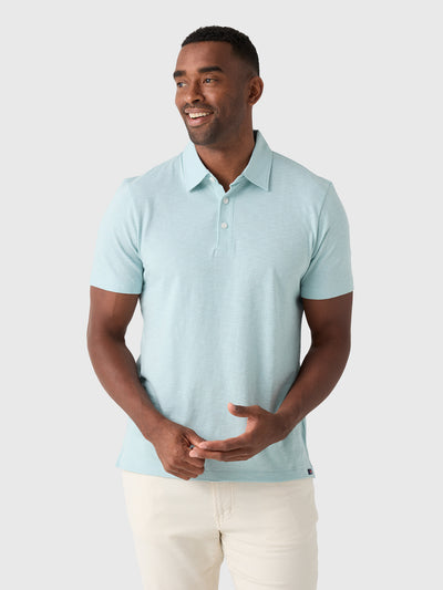 Faherty Brand Men's Sunwashed T-Shirt Polo - Saint Bernard