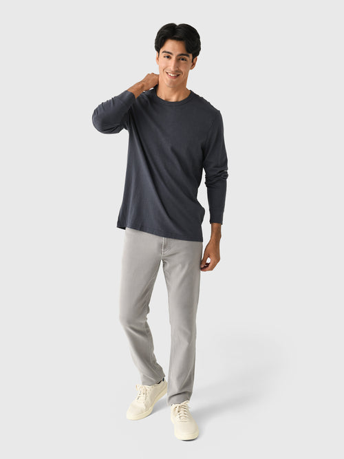 Faherty Brand Men's Long Sleeve Sunwashed Regenerative Cotton Tee