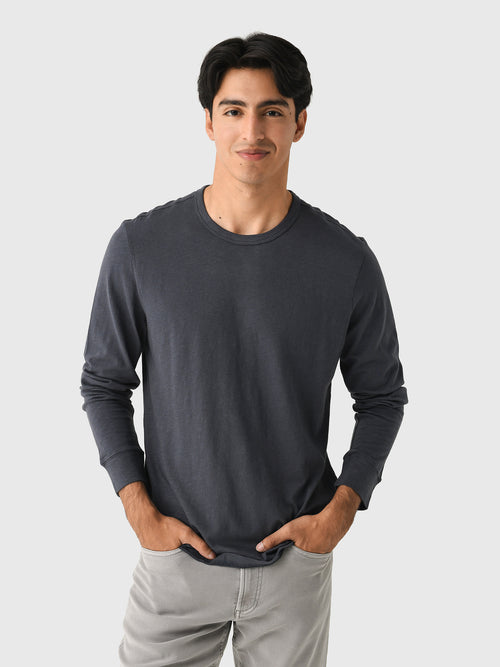 Faherty Brand Men's Long Sleeve Sunwashed Regenerative Cotton Tee