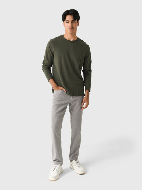 Faherty Brand Men's Long Sleeve Sunwashed Regenerative Cotton Tee