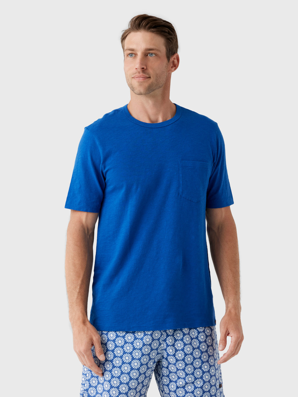 Faherty Brand Men's Sunwashed Regenerative Pocket Tee - Saint Bernard