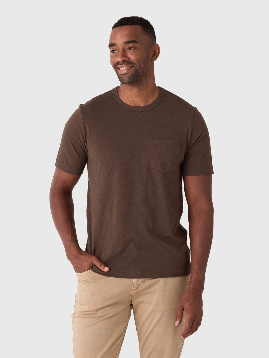 Faherty Brand Men's Sunwashed Regenerative Pocket Tee - Saint Bernard