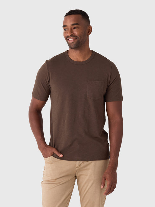 Faherty Brand Men's Sunwashed Regenerative Pocket Tee