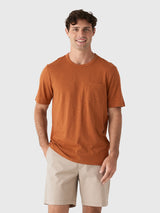 Faherty Brand Men's Sunwashed Regenerative Pocket Tee - Saint Bernard