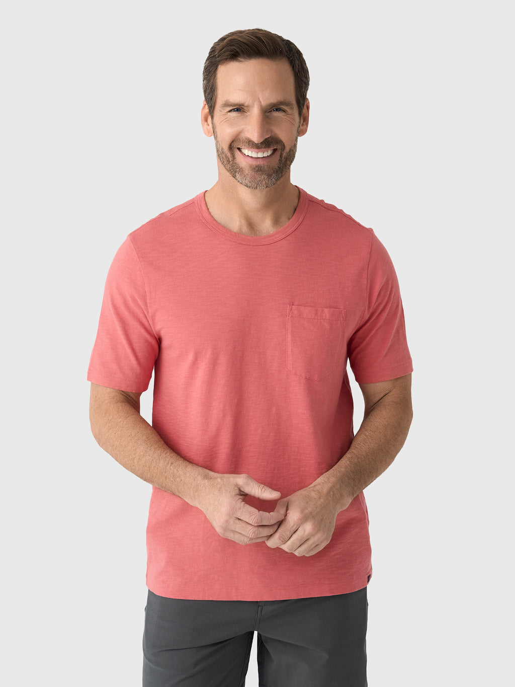 Faherty Brand Men's Sunwashed Regenerative Pocket Tee - Saint Bernard