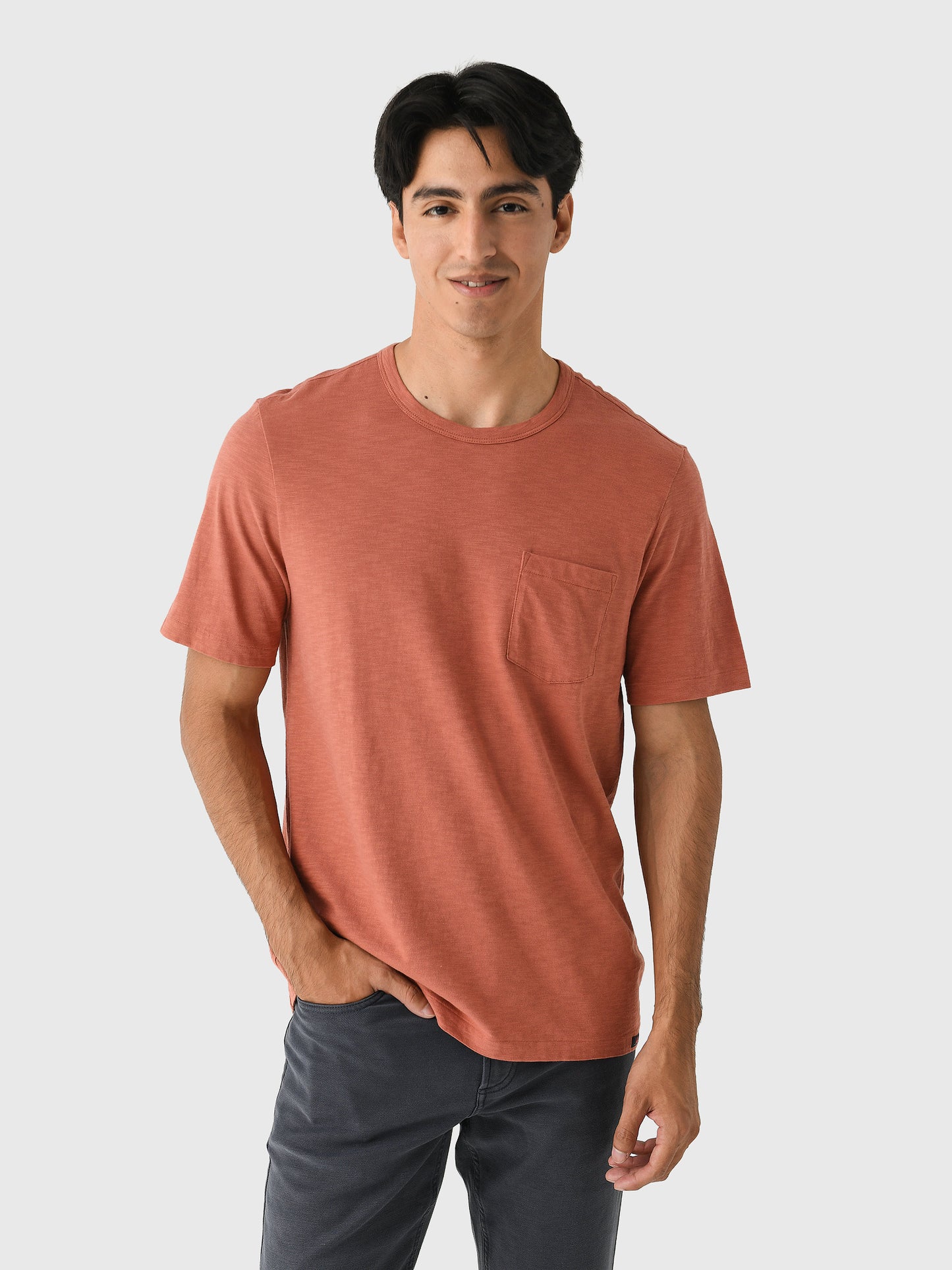 Faherty Brand Men's Sunwashed Regenerative Pocket Tee - Saint Bernard