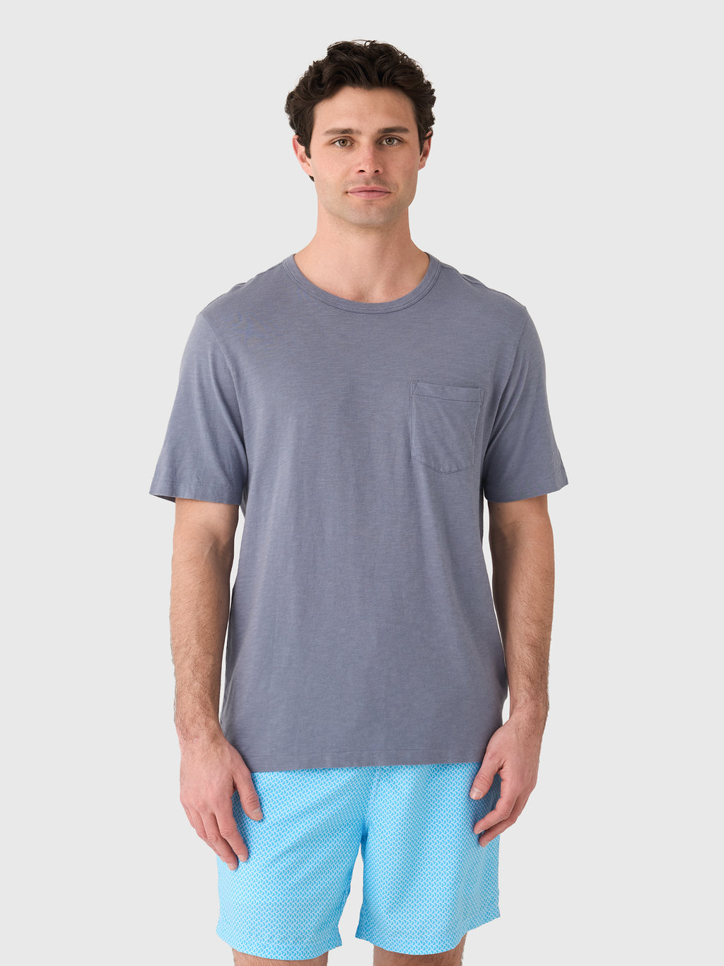 Faherty Brand Men's Sunwashed Regenerative Pocket Tee - Saint Bernard