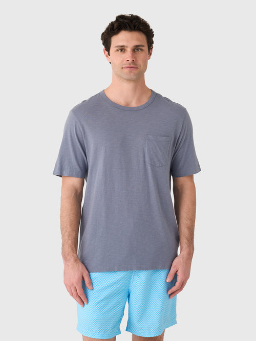 Faherty Brand Men's Sunwashed Regenerative Pocket Tee