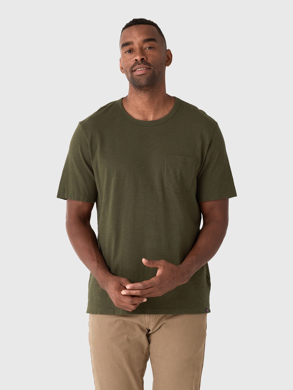 Faherty Brand Men's Sunwashed Regenerative Pocket Tee - Saint Bernard