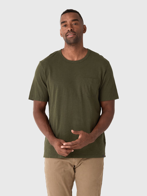 Faherty Brand Men's Sunwashed Regenerative Pocket Tee