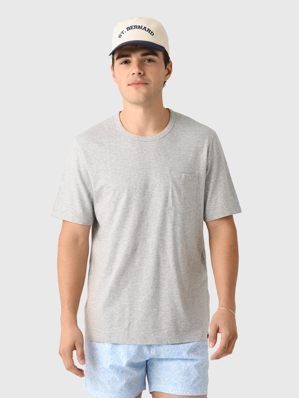 Faherty Brand Men's Sunwashed Regenerative Pocket Tee - Saint Bernard