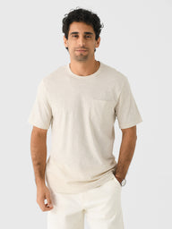 Faherty Brand Men's Sunwashed Regenerative Pocket Tee