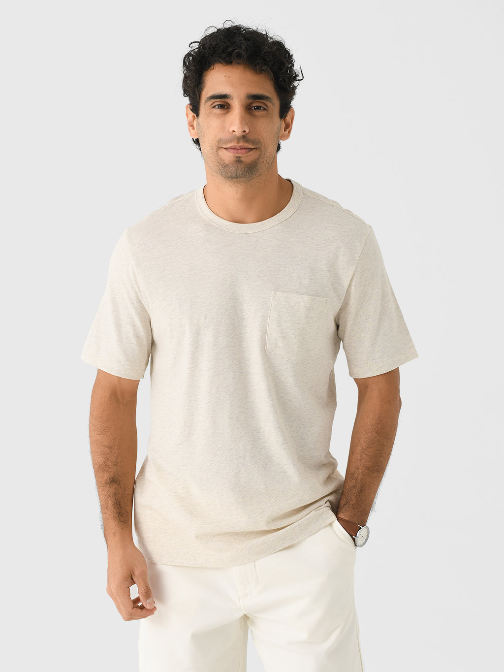 Faherty Brand Men's Sunwashed Regenerative Pocket Tee - Saint Bernard