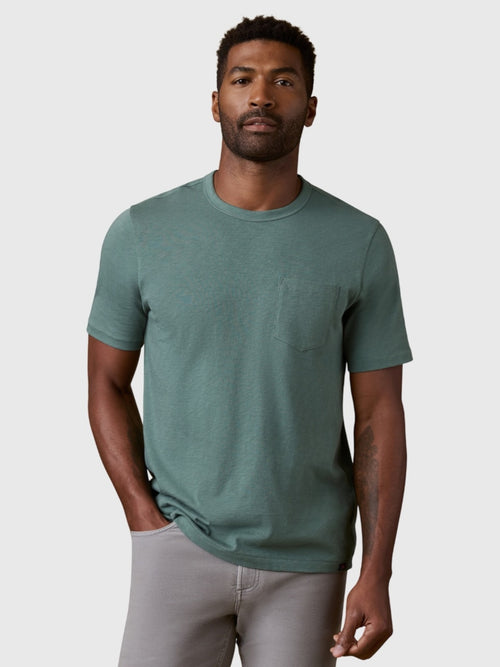 Faherty Brand Men's Sunwashed Regenerative Pocket Tee
