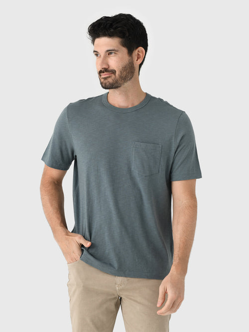 Faherty Brand Men's Sunwashed Regenerative Pocket Tee