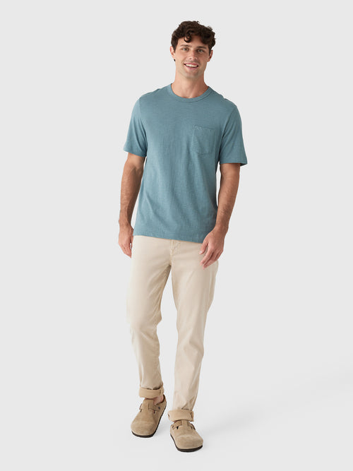 Faherty Brand Men's Sunwashed Regenerative Pocket Tee