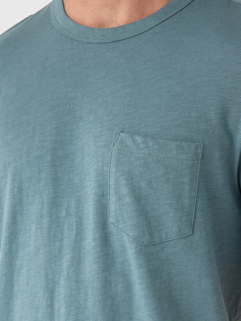 Faherty Brand Men's Sunwashed Regenerative Pocket Tee - Saint Bernard
