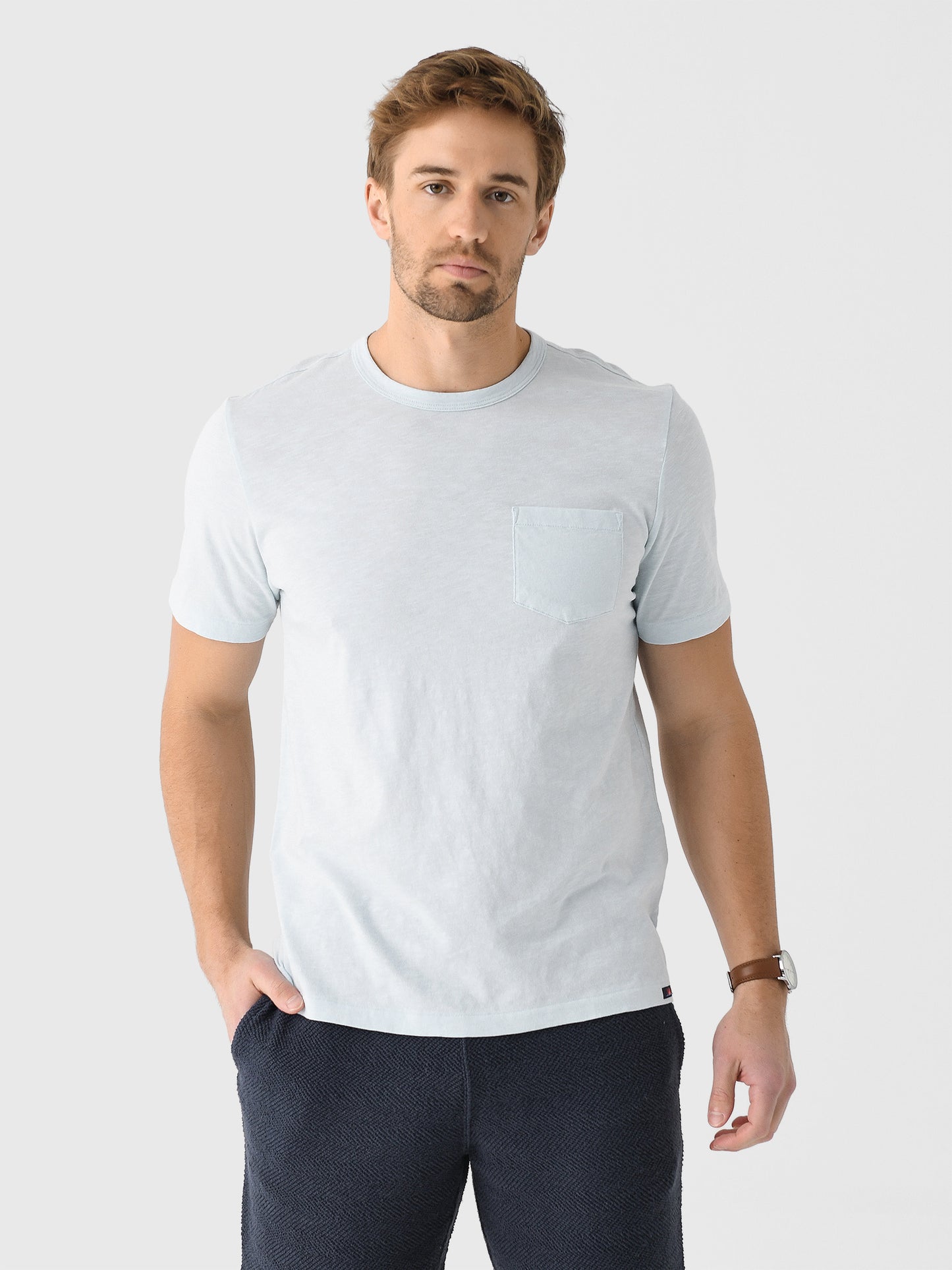 Faherty Brand Men's Sunwashed Regenerative Pocket Tee - Saint Bernard