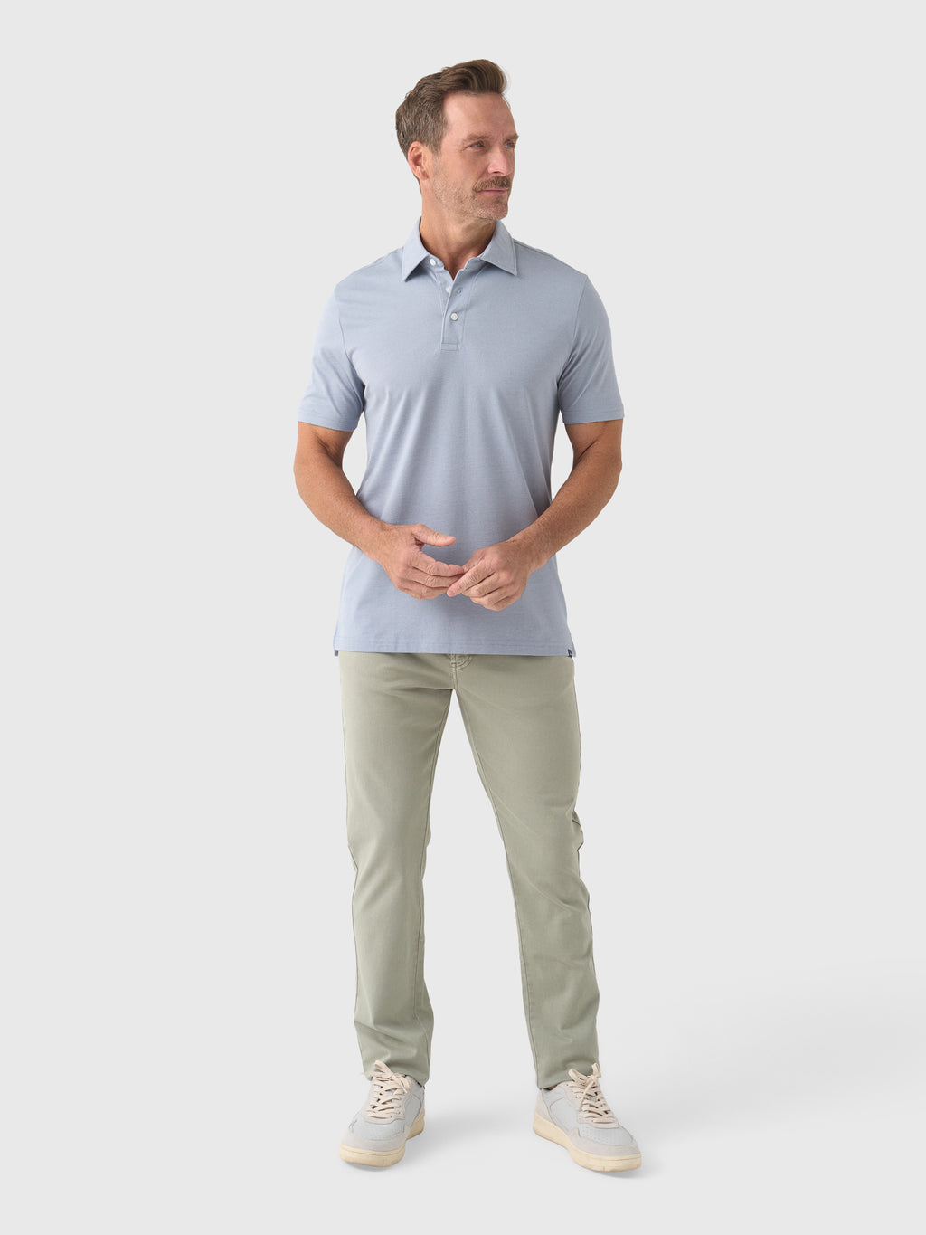 Faherty Brand Men's Short-Sleeve Movement Piqué Polo - Saint Bernard