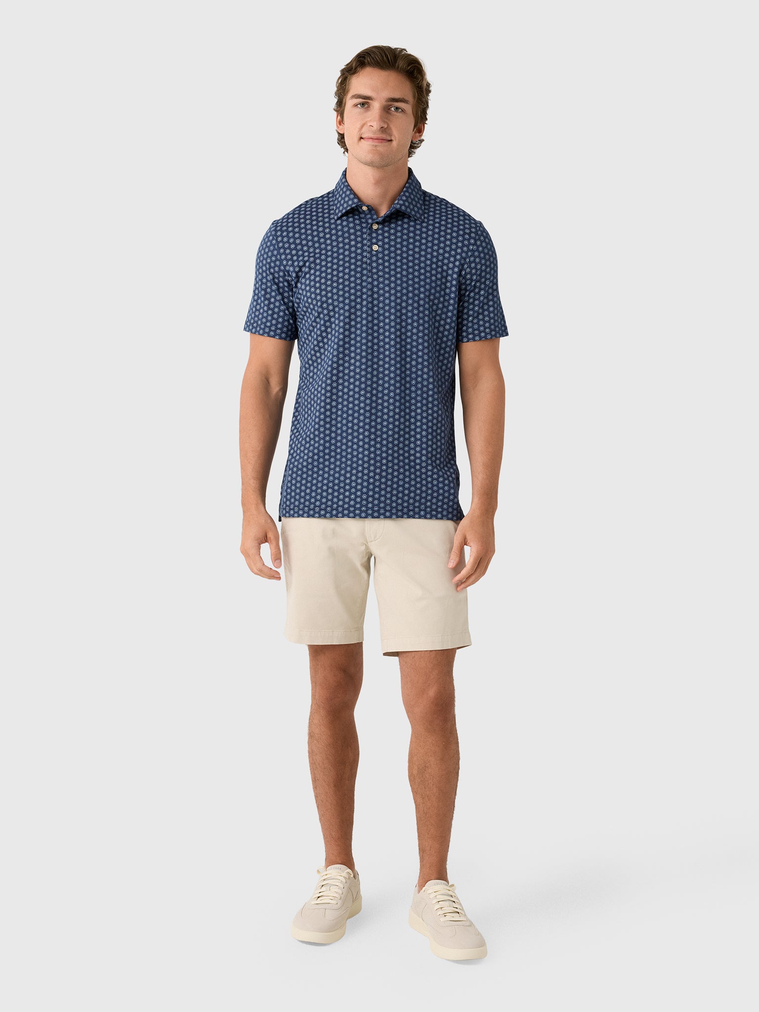 Faherty Brand Men's Short Sleeve Movement Piqué Polo - Saint Bernard