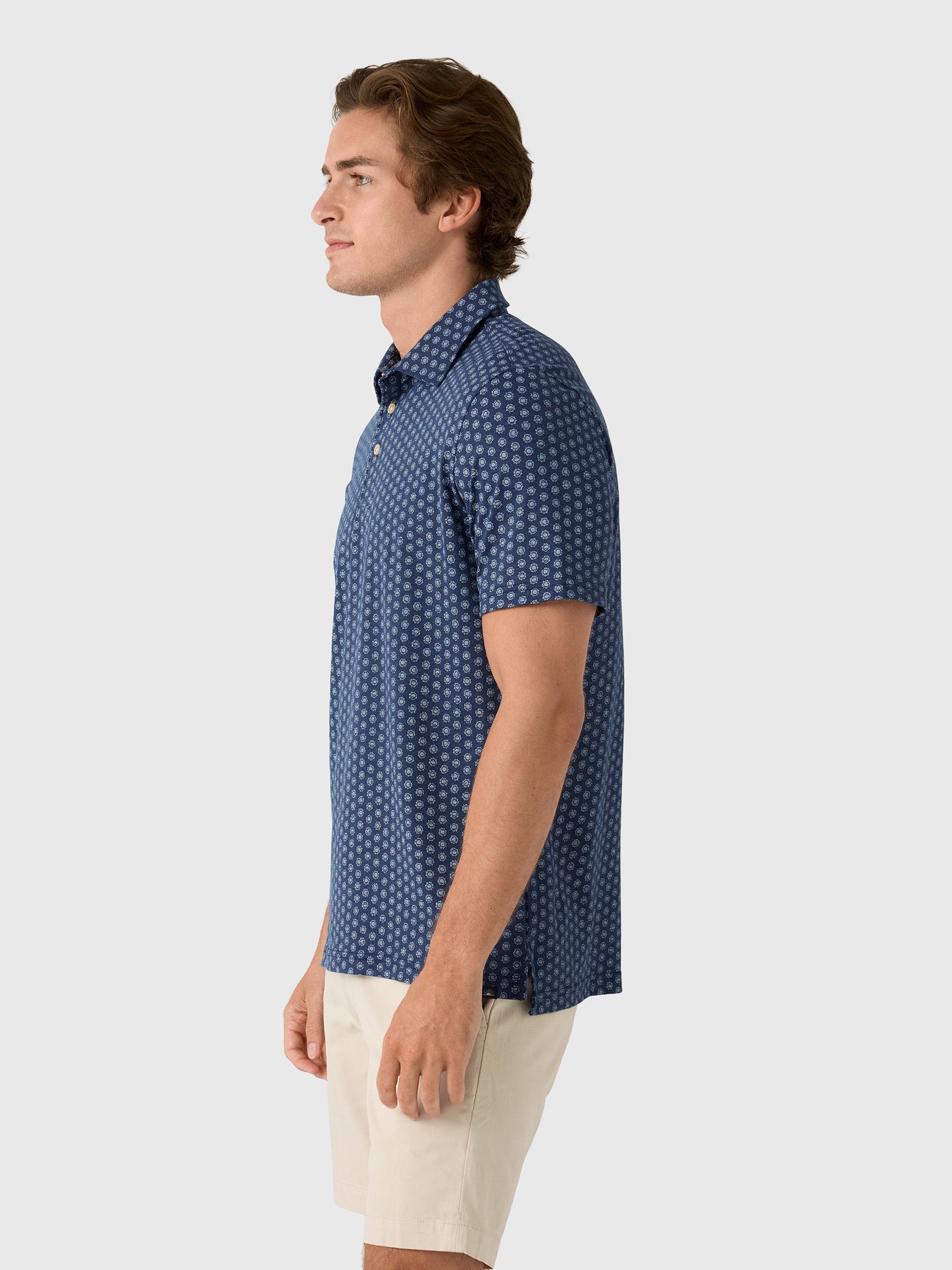 Faherty Brand Men's Short Sleeve Movement Piqué Polo - Saint Bernard