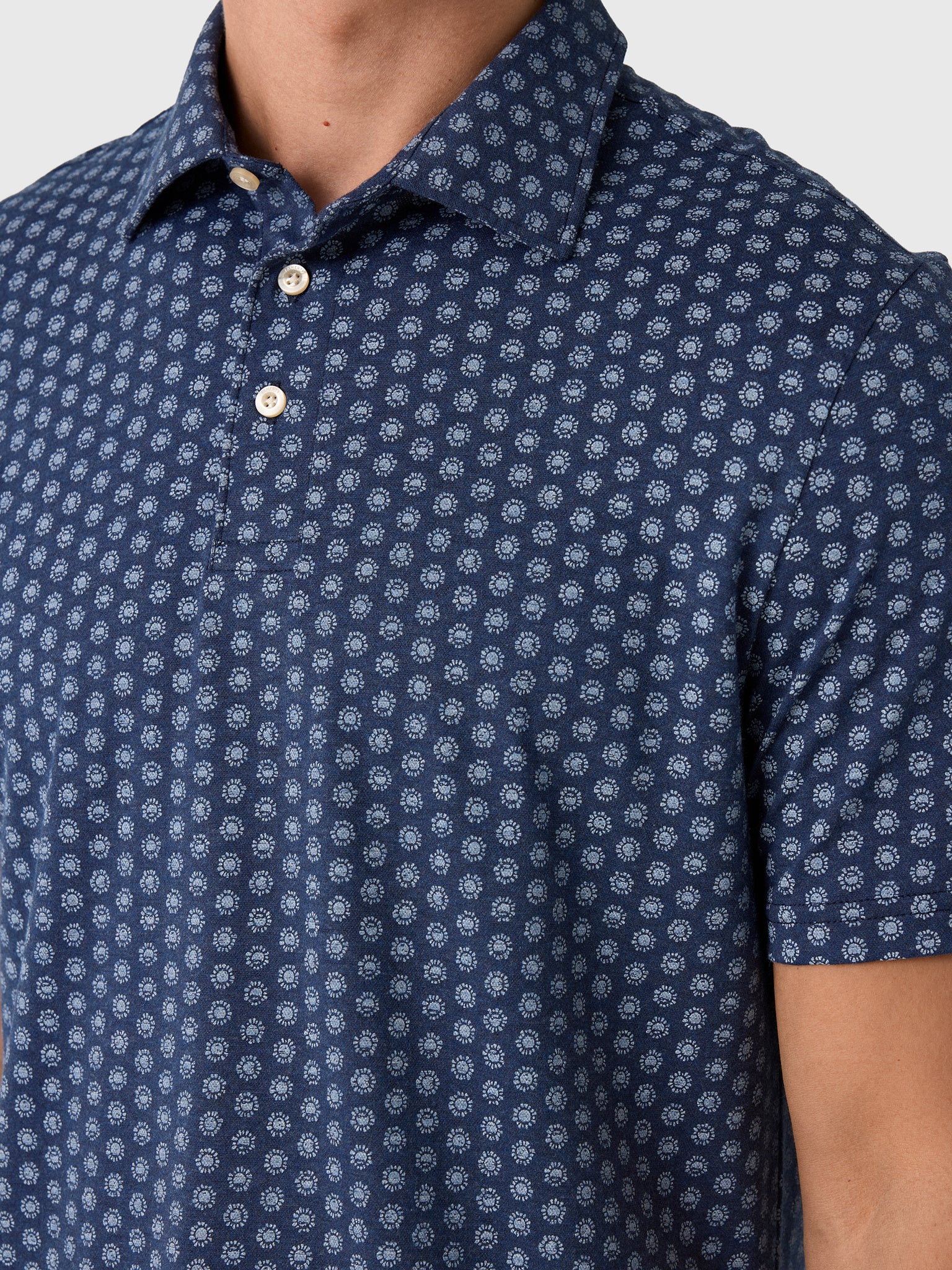 Faherty Brand Men's Short Sleeve Movement Piqué Polo - Saint Bernard