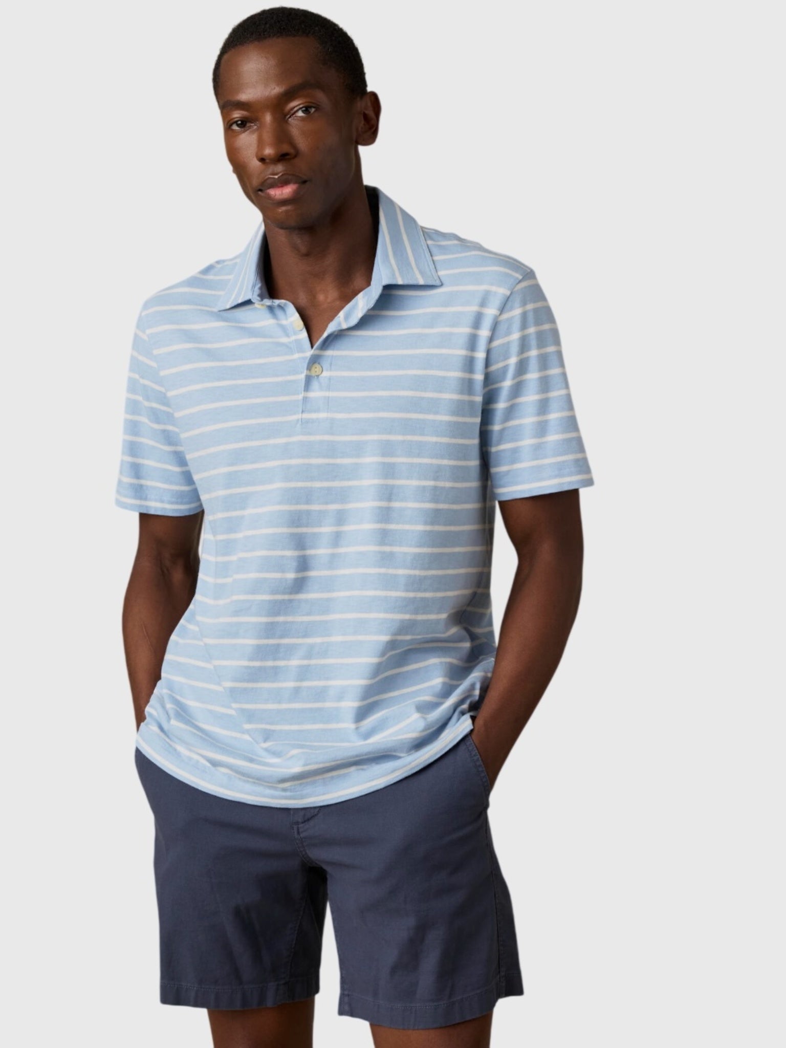 Faherty Brand Men's Sunwashed T-Shirt Polo - Saint Bernard