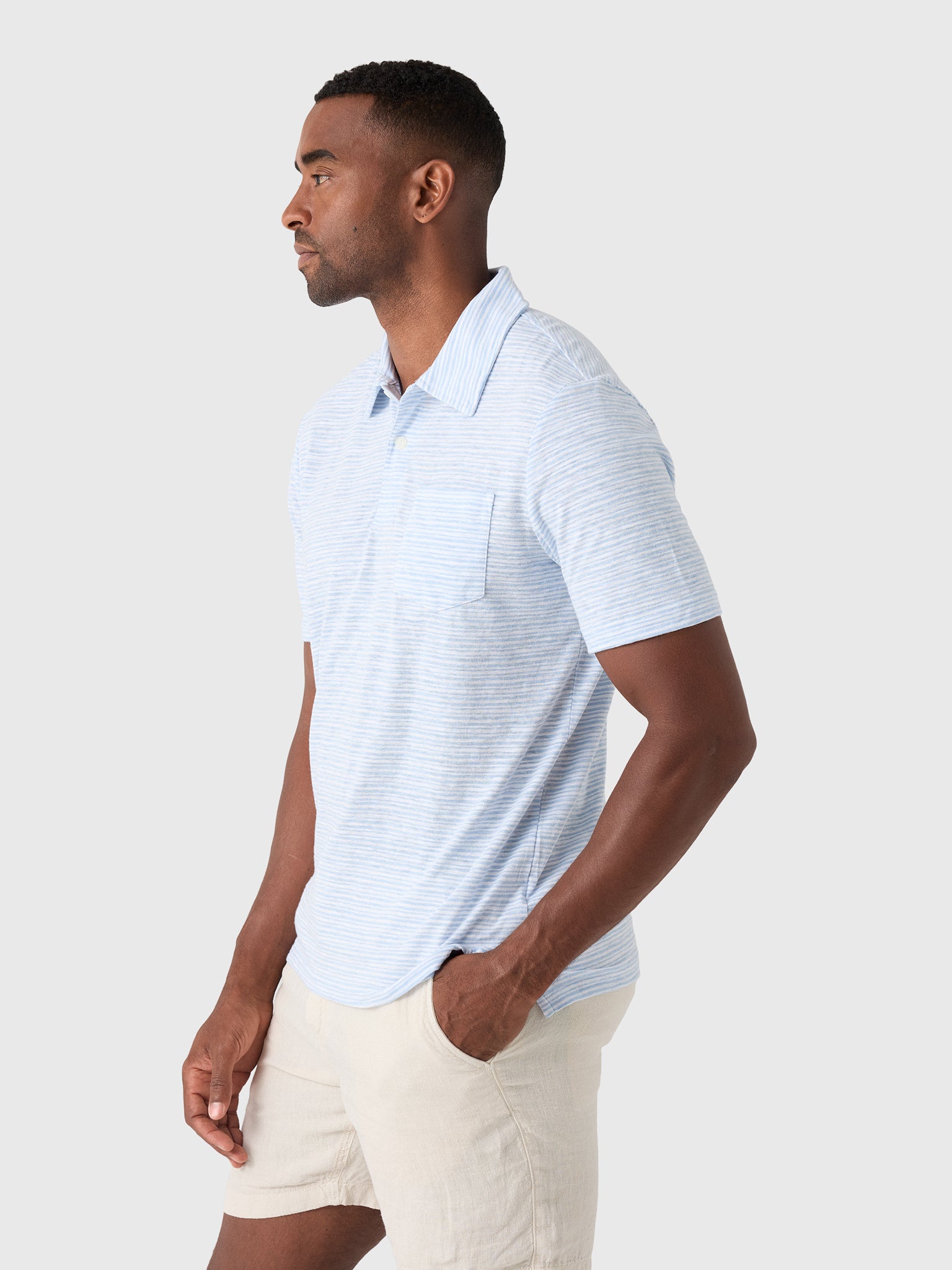 Faherty Brand Men's Short-Sleeve Breeze Polo - Saint Bernard