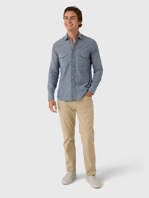 Salvatore Piccolo Men's Long Sleeve Cotton Shirt