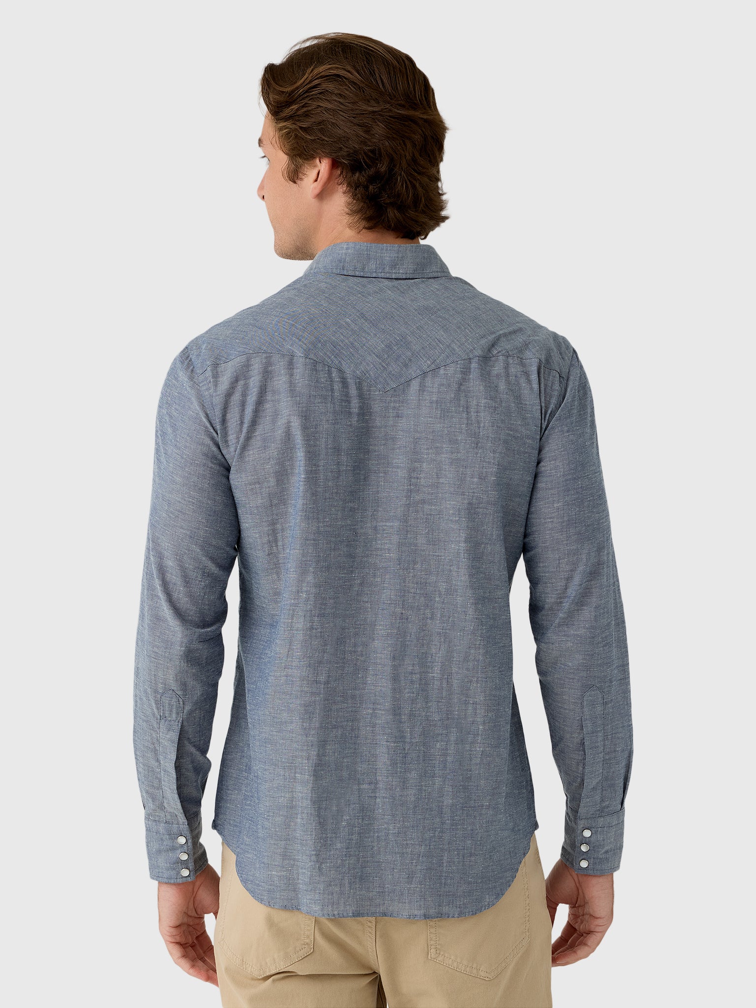 Salvatore Piccolo Men's Long Sleeve Cotton Shirt - Saint Bernard
