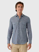 Salvatore Piccolo Men's Long Sleeve Cotton Shirt - Saint Bernard