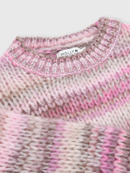 Molly Bracken Girls' Tie Dye Knit Sweater - Saint Bernard