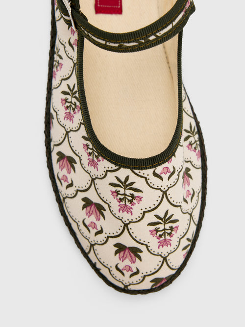 Vibi Venezia Women's Mary Jane Cotton Flat