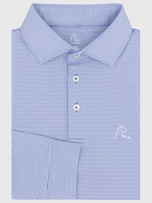 Rhoback Men's The Crispy Stripe Long Sleeve Polo