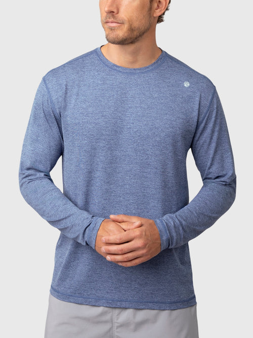 Rhoback Men's Heather Blitz Tech Long Sleeve 2.0 Tee
