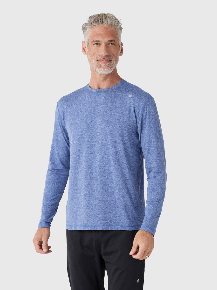 Rhoback Men's Heather Blitz Tech Long Sleeve 2.0 Tee - Saint Bernard